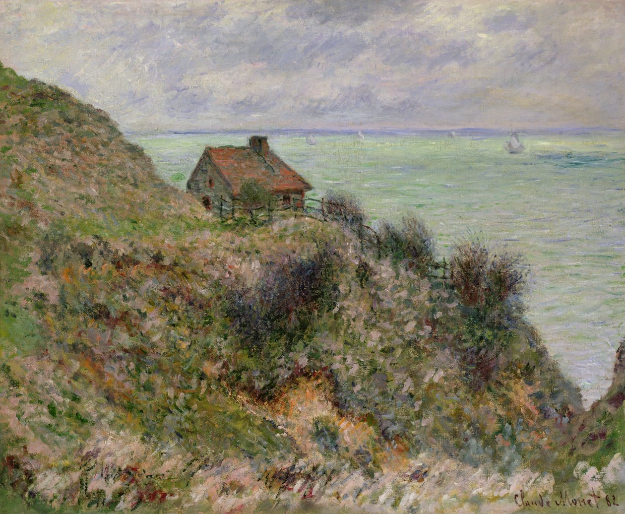 La Cabane des Douaniers à Pourville, 1882 - Claude Monet