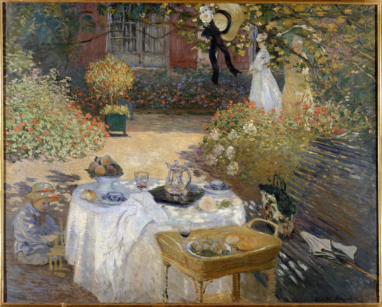 Le Déjeuner, Jardin de Monet à Argenteuil - Claude Monet