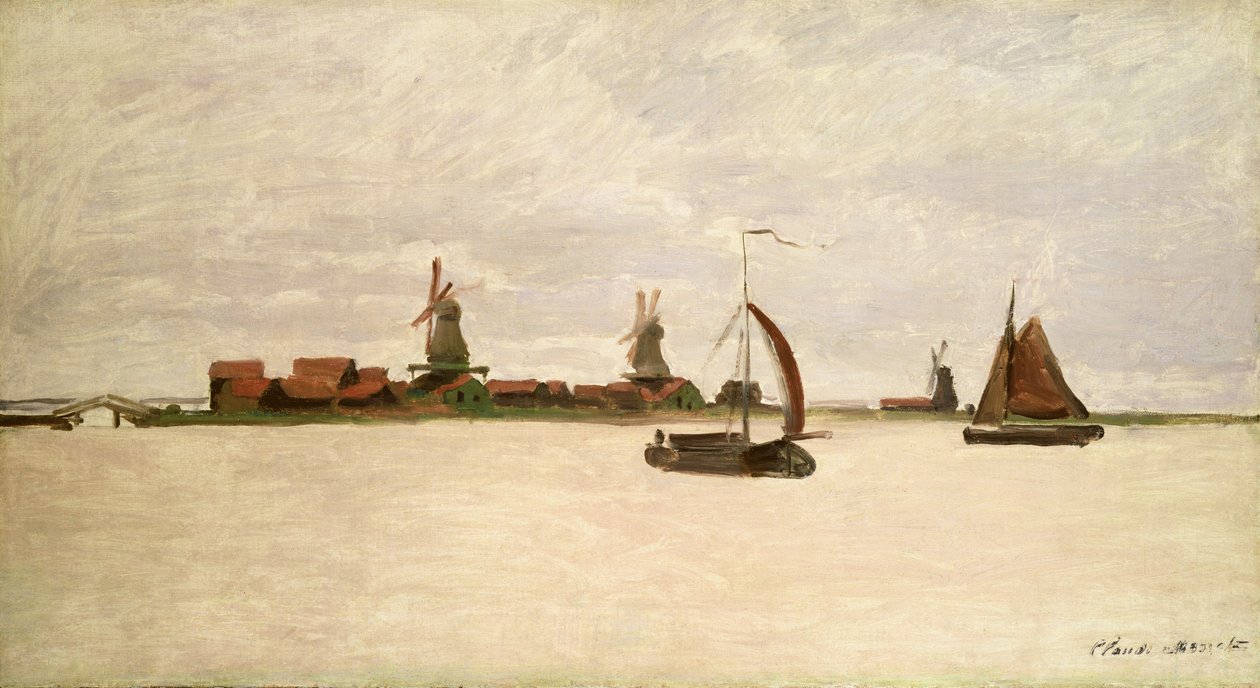 Le port extérieur à Zaandam, 1871 - Claude Monet