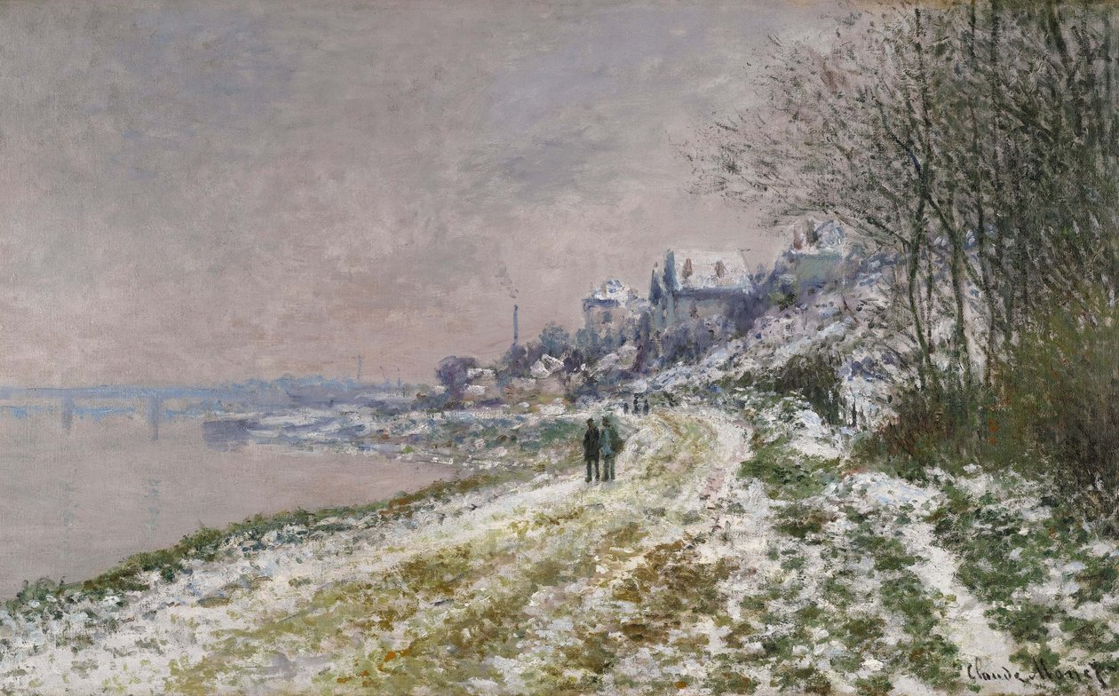 Le Chemin vers Epinay, effet de neige, 1875 - Claude Monet