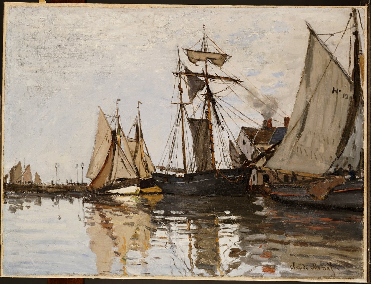Le port de Honfleur, vers 1865 - Claude Monet