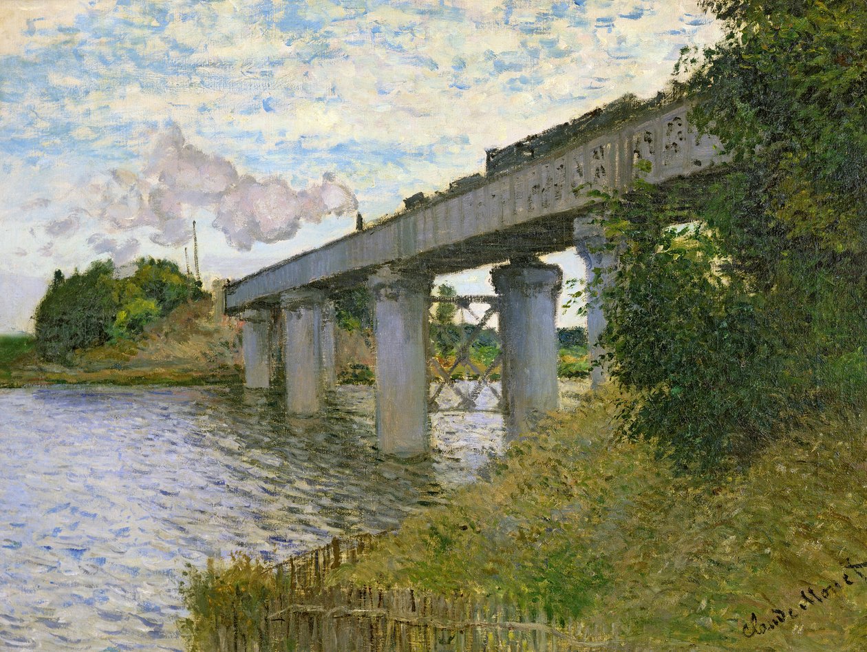 Le pont ferroviaire à Argenteuil - Claude Monet