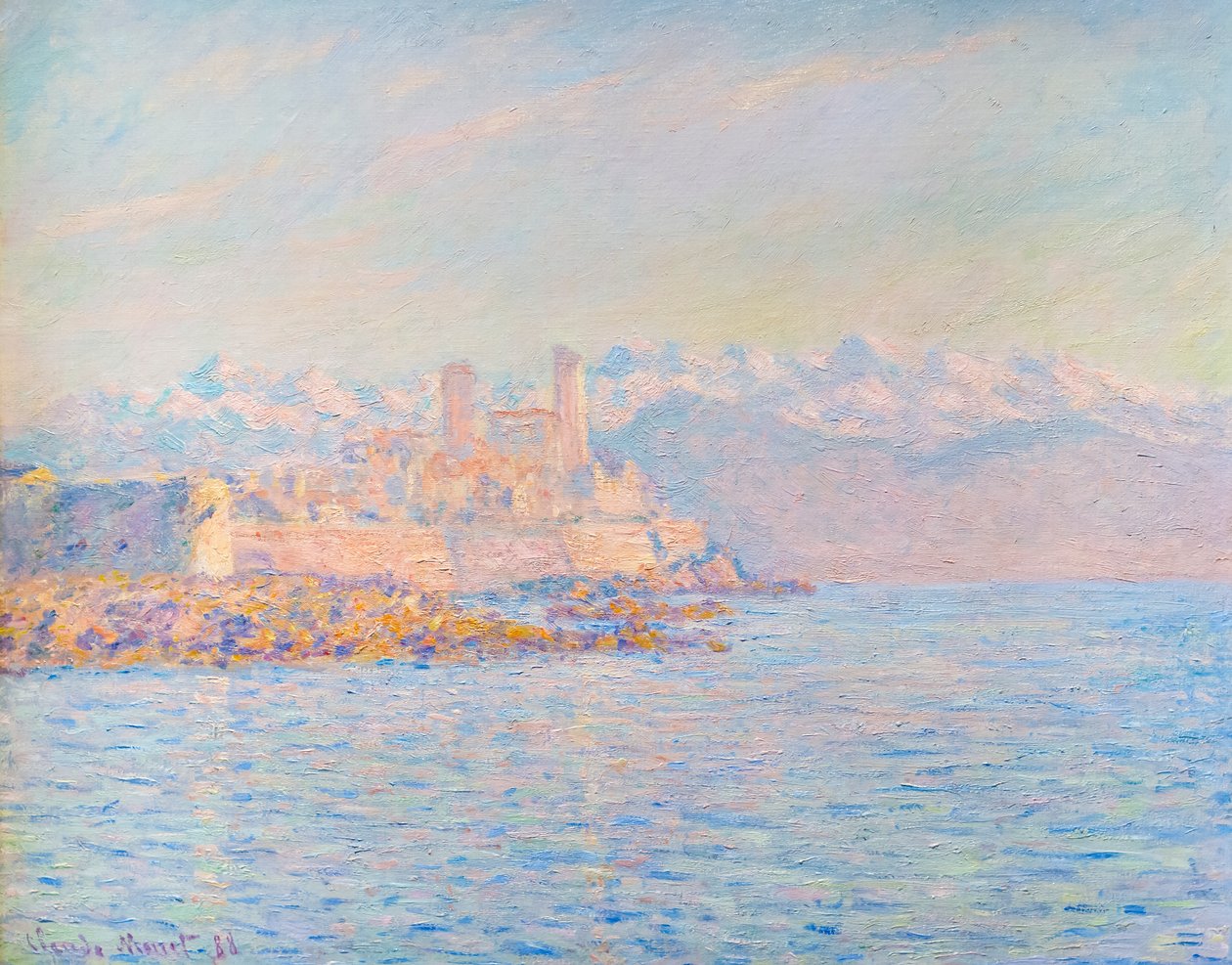 Le vieux fort à Antibes - Claude Monet