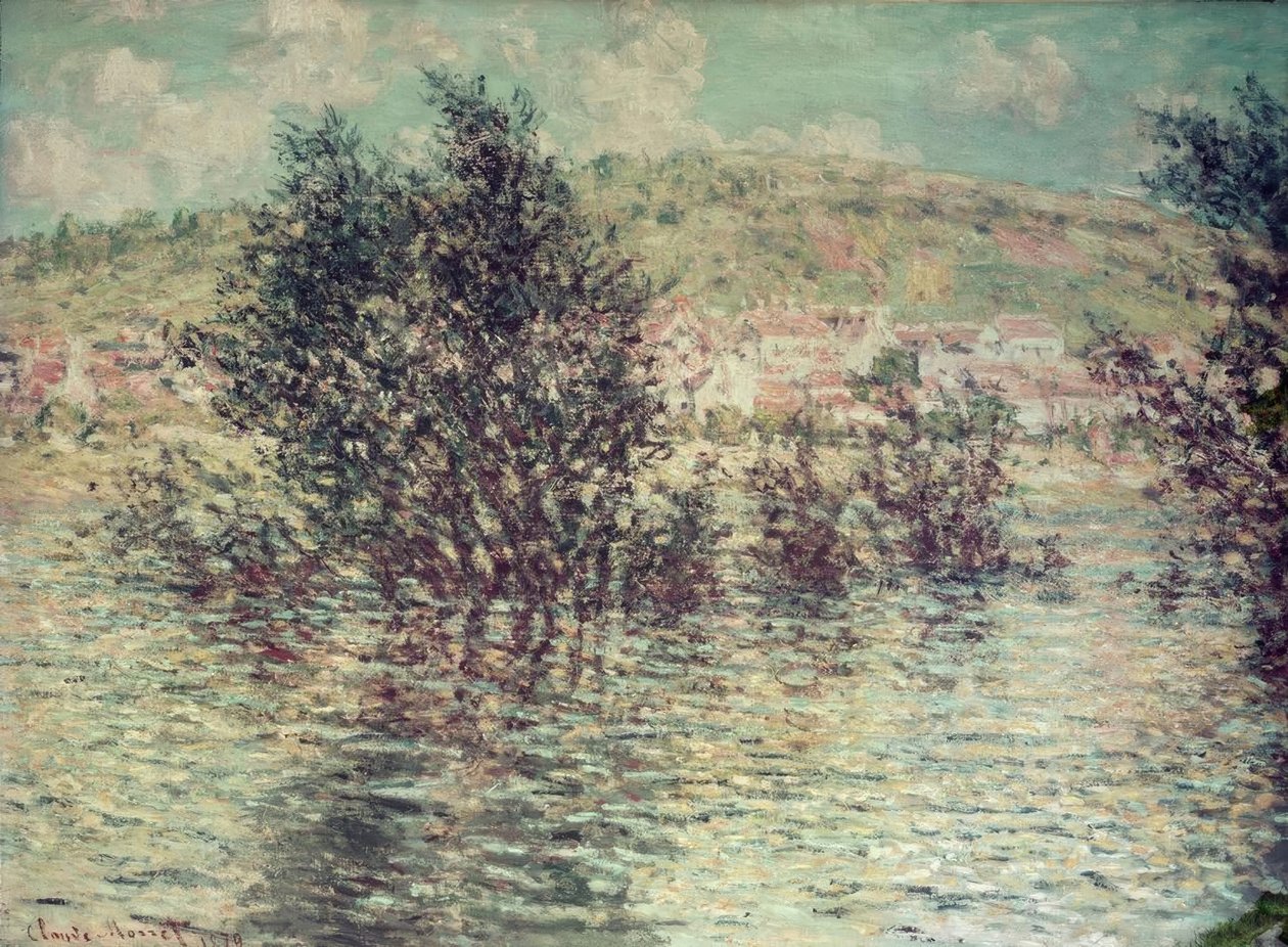Vétheuil, vue de Lavacourt - Claude Monet