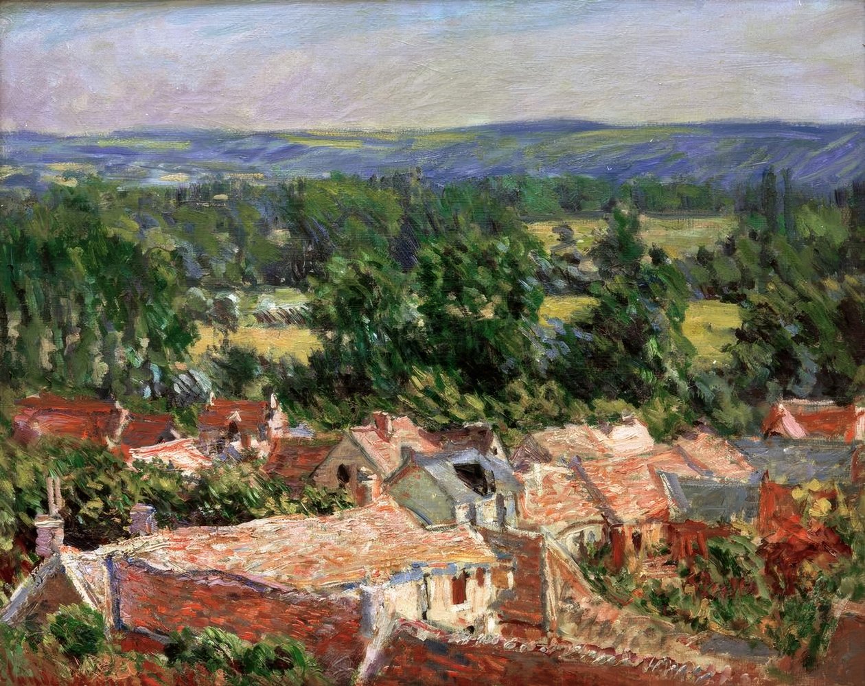 Vue du village de Giverny - Claude Monet