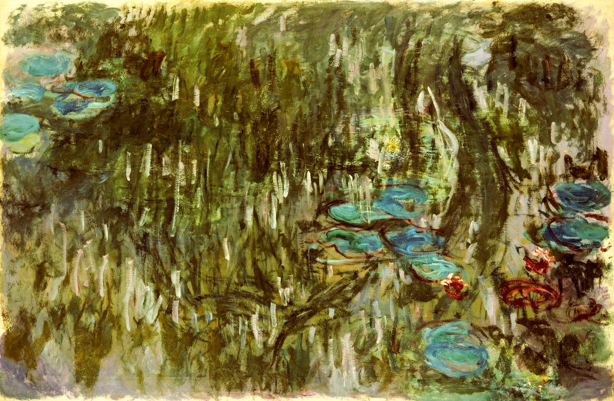 Nymphéas, saule réfléchi, vers 1920 - Claude Monet