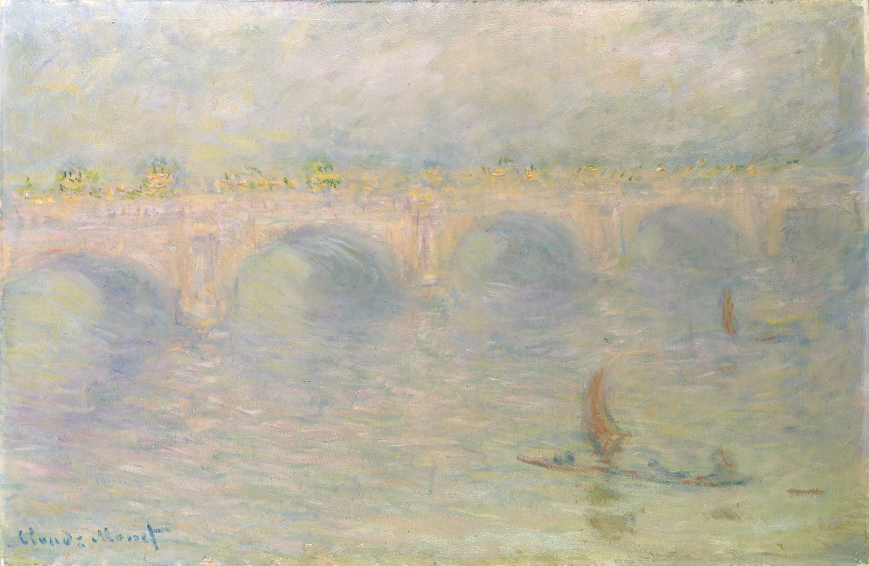 Pont de Waterloo, effet de soleil, 1899-1901 - Claude Monet