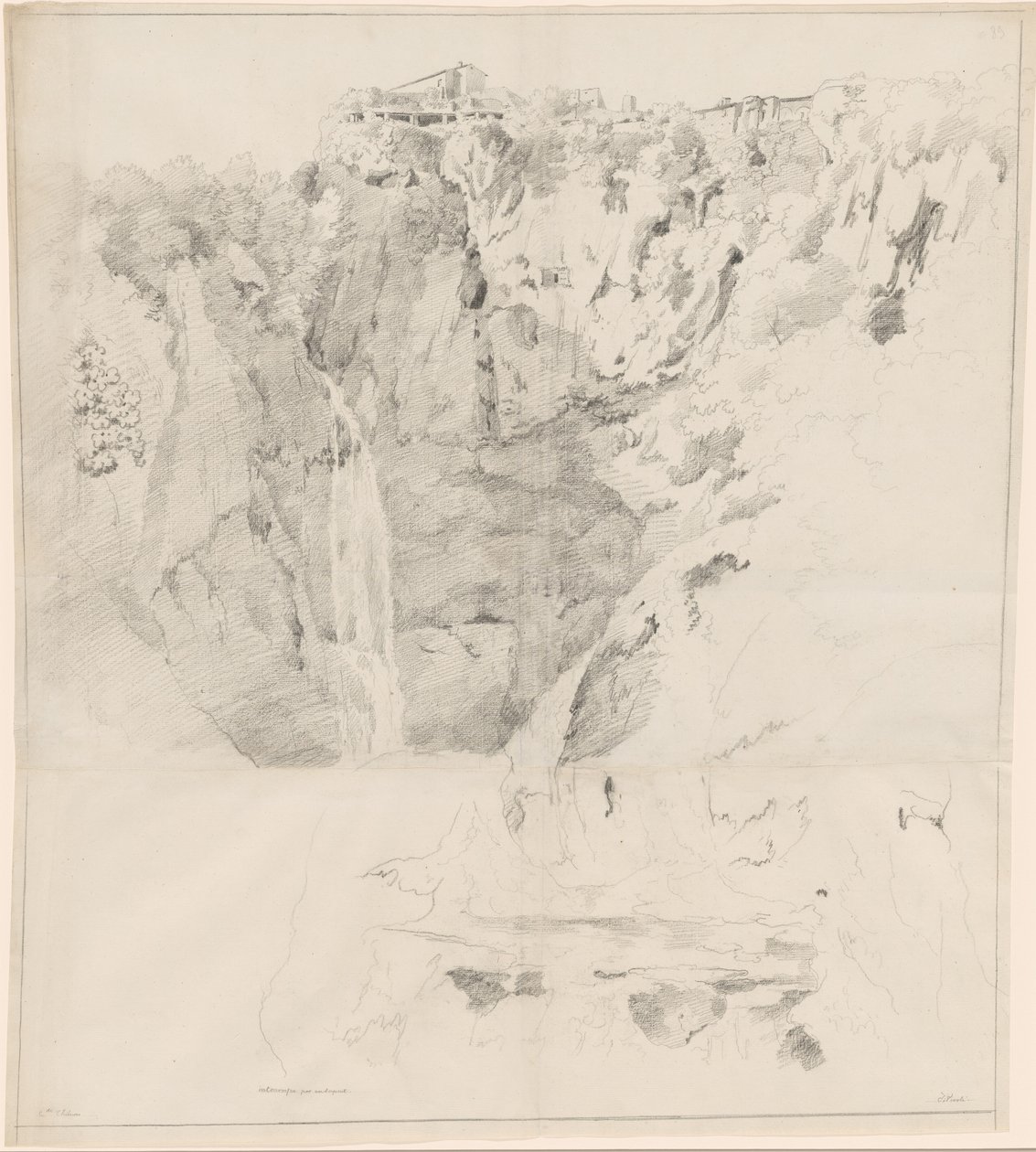 Falaises avec une cascade à Tivoli - Claude Thienon