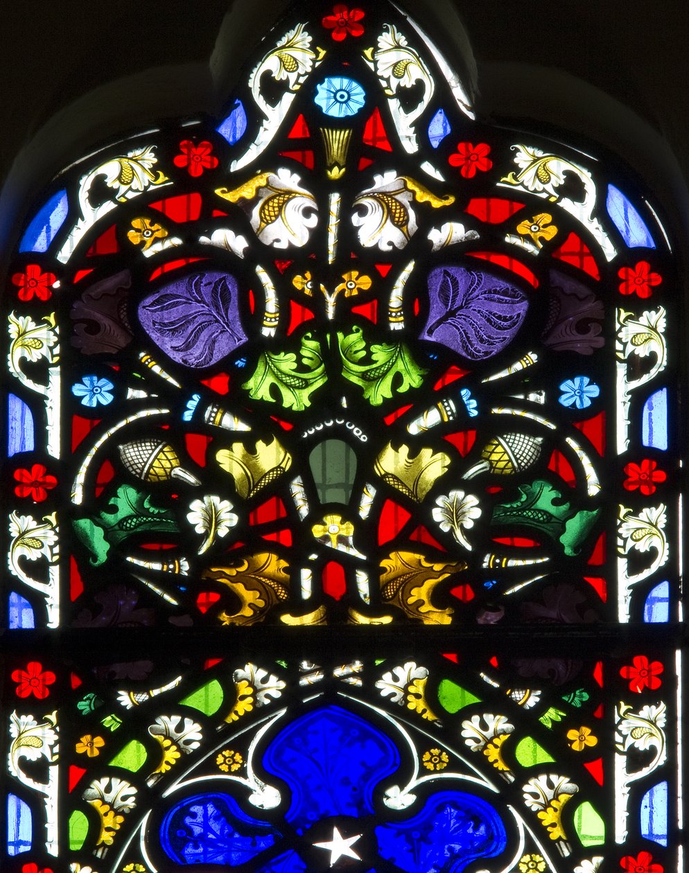 Détail floral, vers 1858 - Clayton and Bell Clayton and Bell