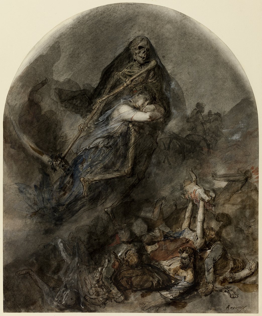 Allégorie de la mort - Clément Auguste Andrieux