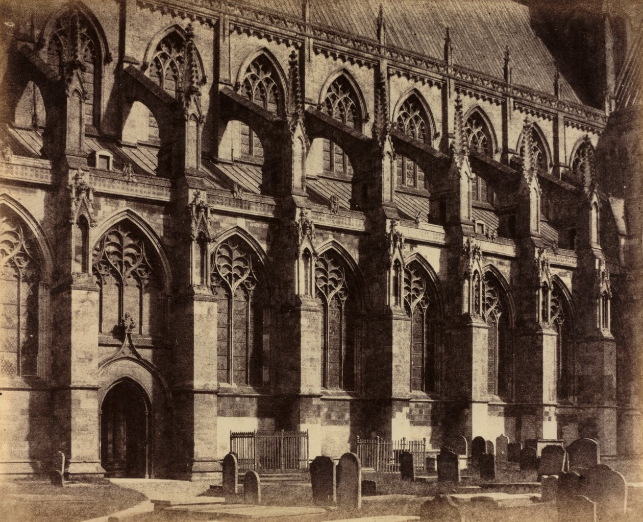 Côté sud de Beverley Minster, 1860 - Col. Alfred Capel Cure