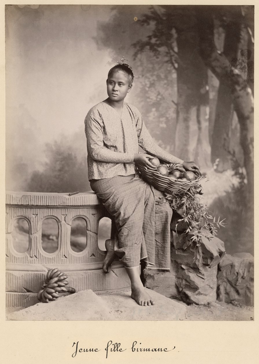 Jeune fille birmane, c.1880 - Colin Roderick Murray