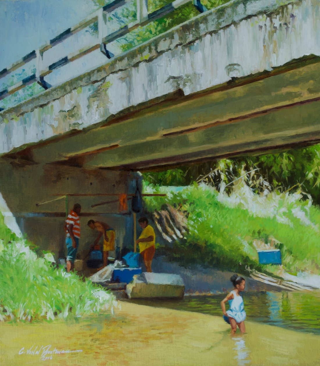 Sous le vieux pont - Colin Bootman