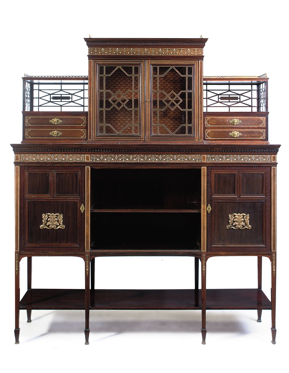Cabinet latéral incrusté de la fin de l