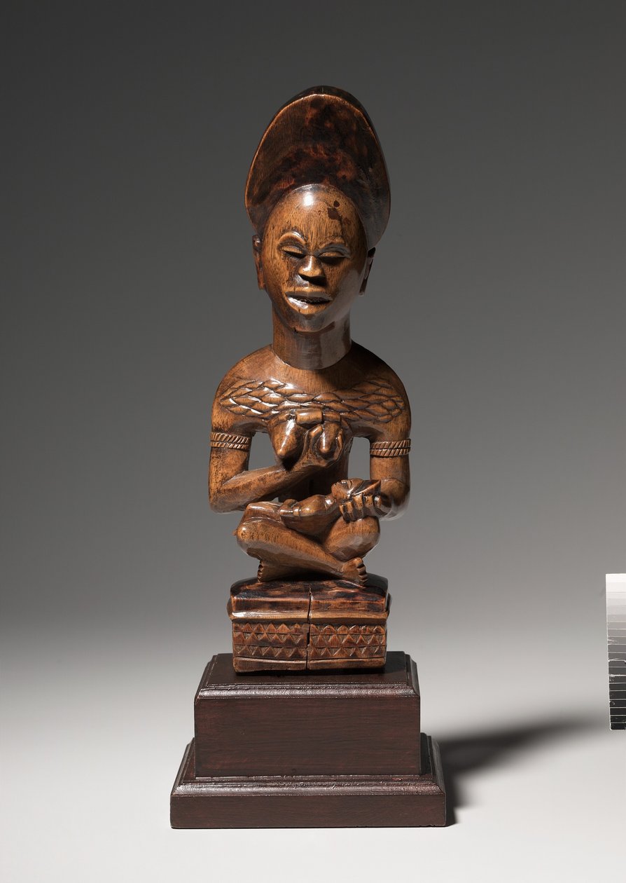 Figure mère-enfant, milieu à fin 1800s - Congolese School
