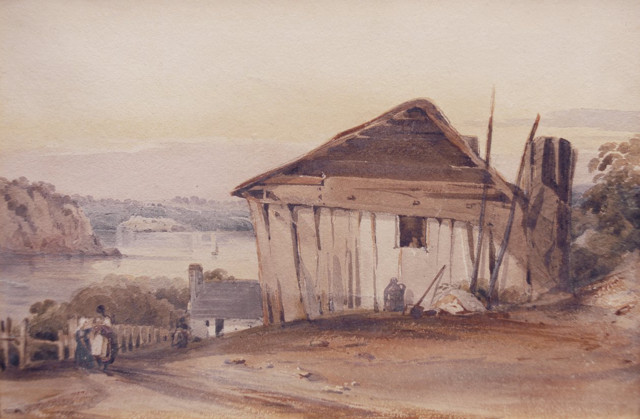 Le Hangar à bateaux de Billy Blue, 19e siècle - Conrad Martens