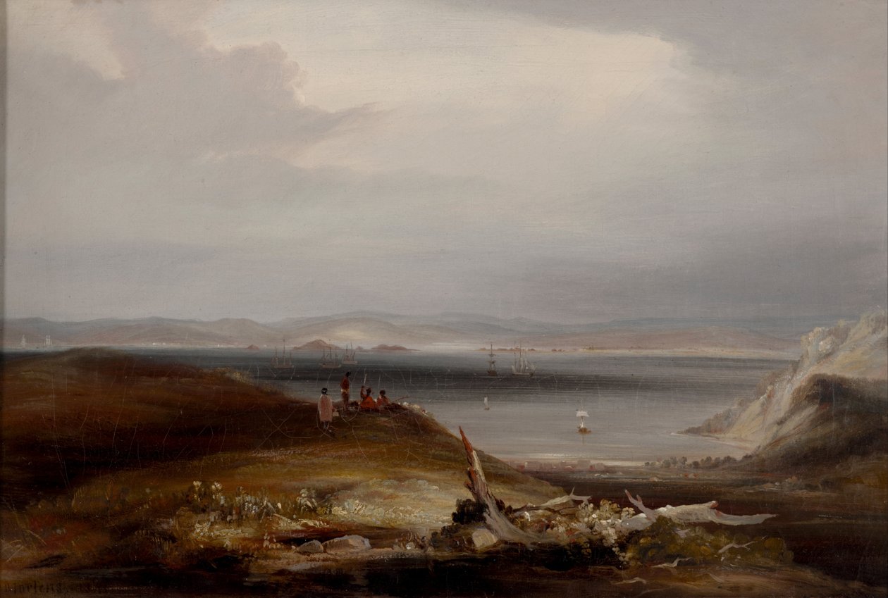 Kororareka dans la Baie des Îles - Conrad Martens