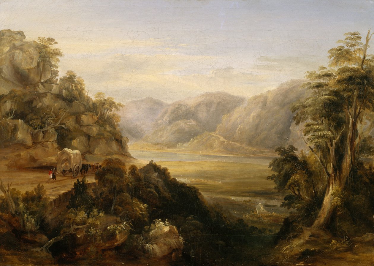 Wisemans Ferry en 1838 - Conrad Martens