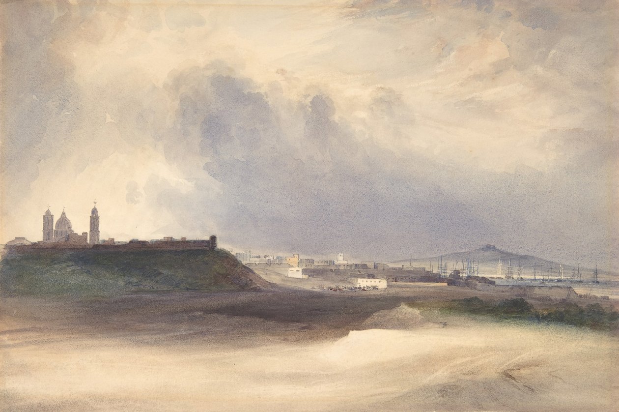 Approche de Montevideo, Uruguay, 1832. - Conrad Martens