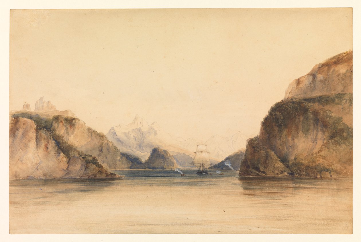 Portrait Cove, Canal Beagle, Amérique du Sud - Conrad Martens