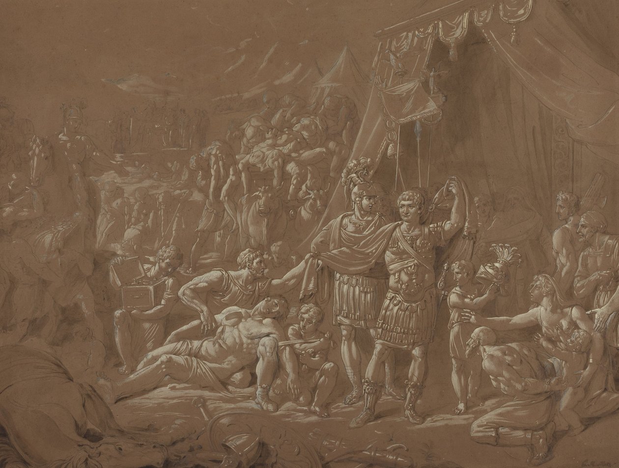 Une scène de la vie de Trajan - Conrad Metz