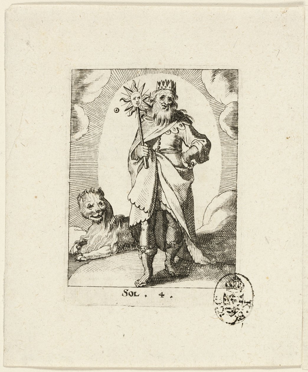 Sol, planche quatre de Der VII Planeten - Conrad Meyer