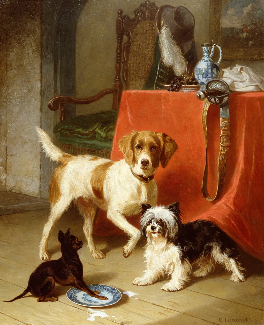 Trois chiens - Conradyn Cunaeus