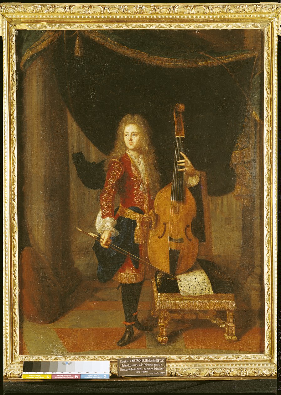 Portrait de Johann Schenck (1660-1712) - Constantin Netscher