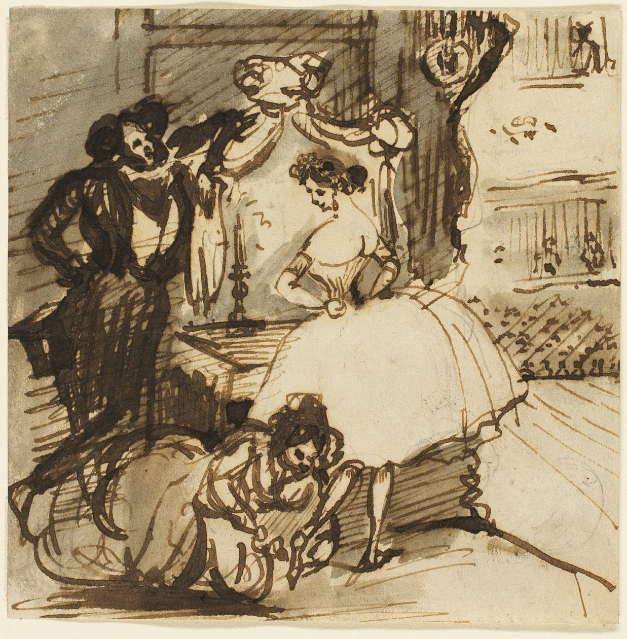 Après le ballet - Constantin Guys