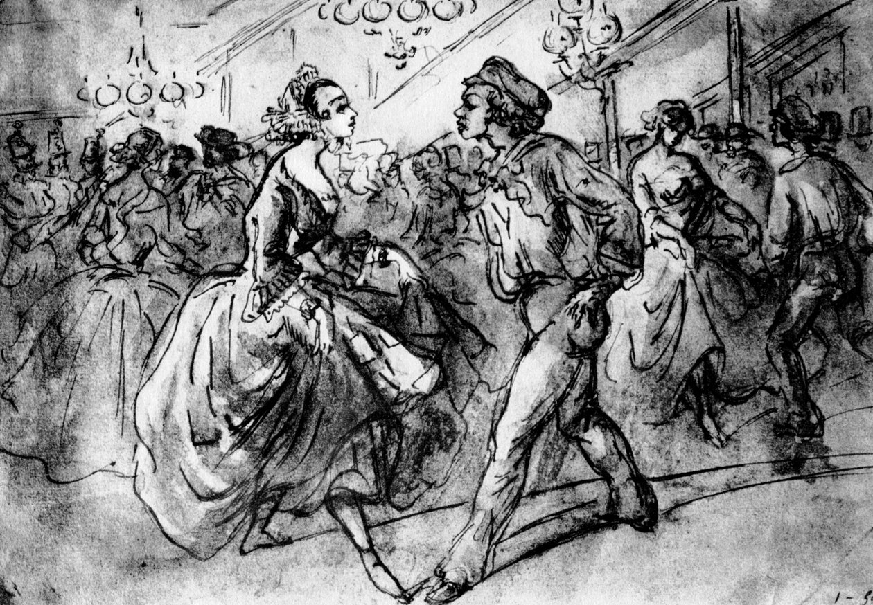 À la danse - Constantin Guys
