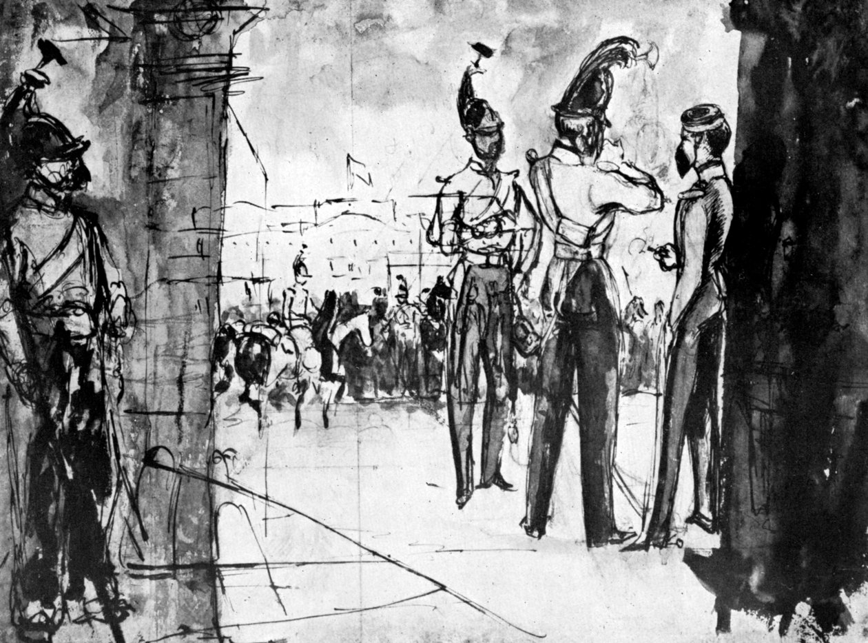 Groupe de soldats, 1930 - Constantin Guys