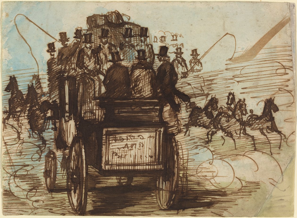 Le carrosse de Brighton - Constantin Guys