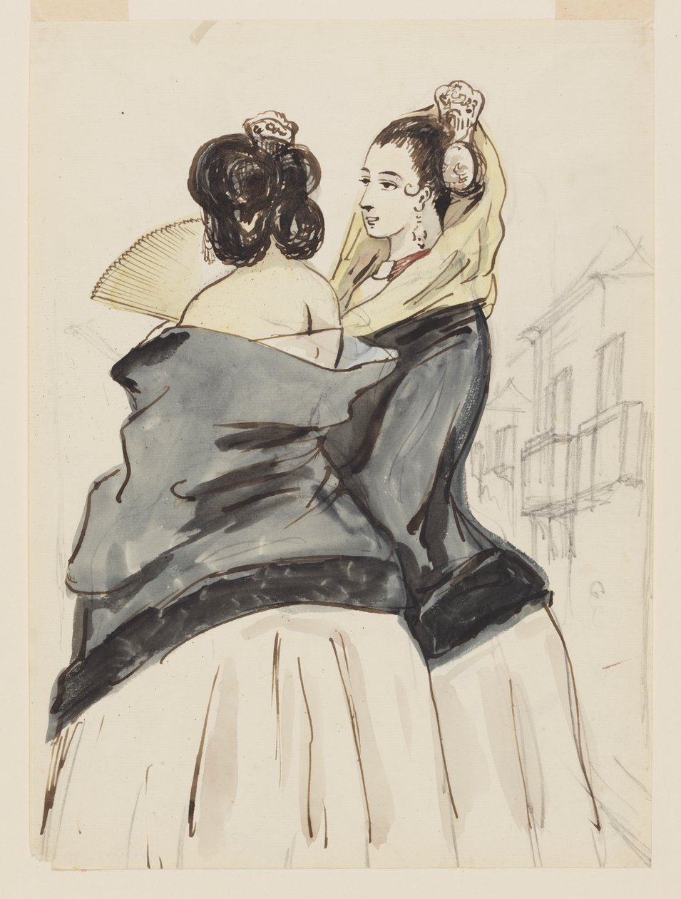 Deux femmes espagnoles - Constantin Guys