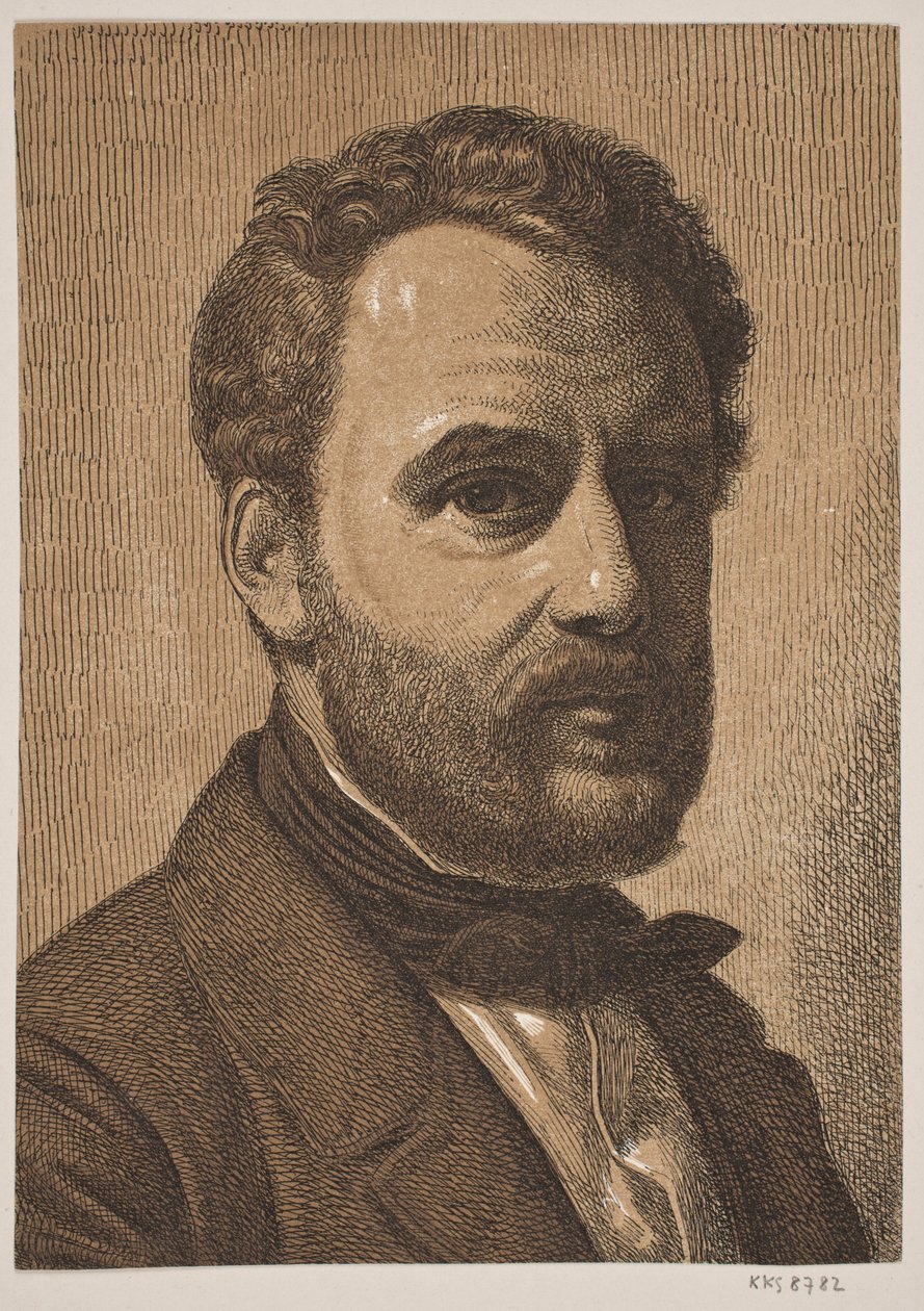 Portrait de Wilhelm Marstrand - Constantin Hansen
