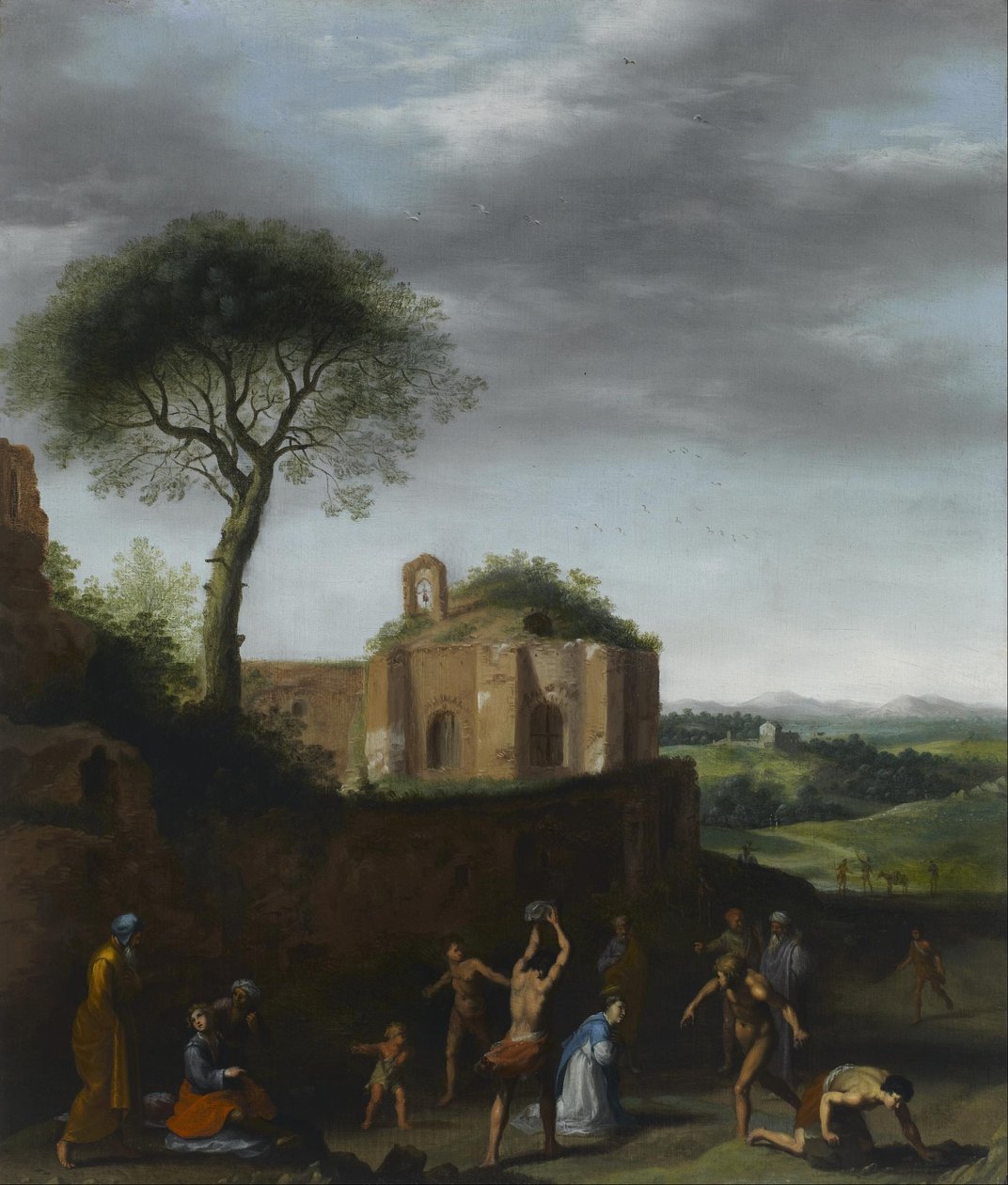 Le martyre de Saint Étienne - Cornelis van Poelenburch