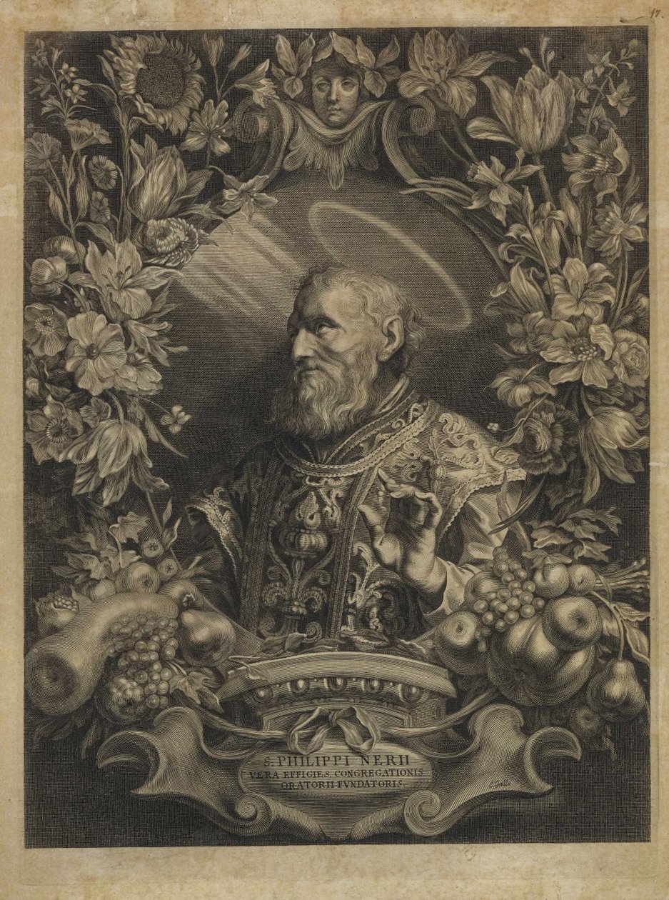 Saint Philippe Néri S. Philippi Nerii vera effigies congregationis oratorii fundatoris - Cornelis Galle the Elder