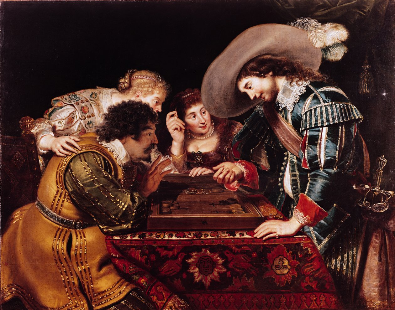 Le Jeu de Backgammon - Cornelis de Vos
