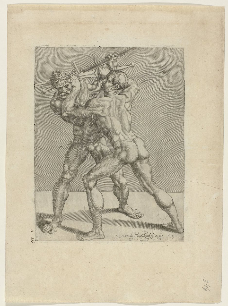 Deux escrimeurs (titre de la série) - Cornelis Bos