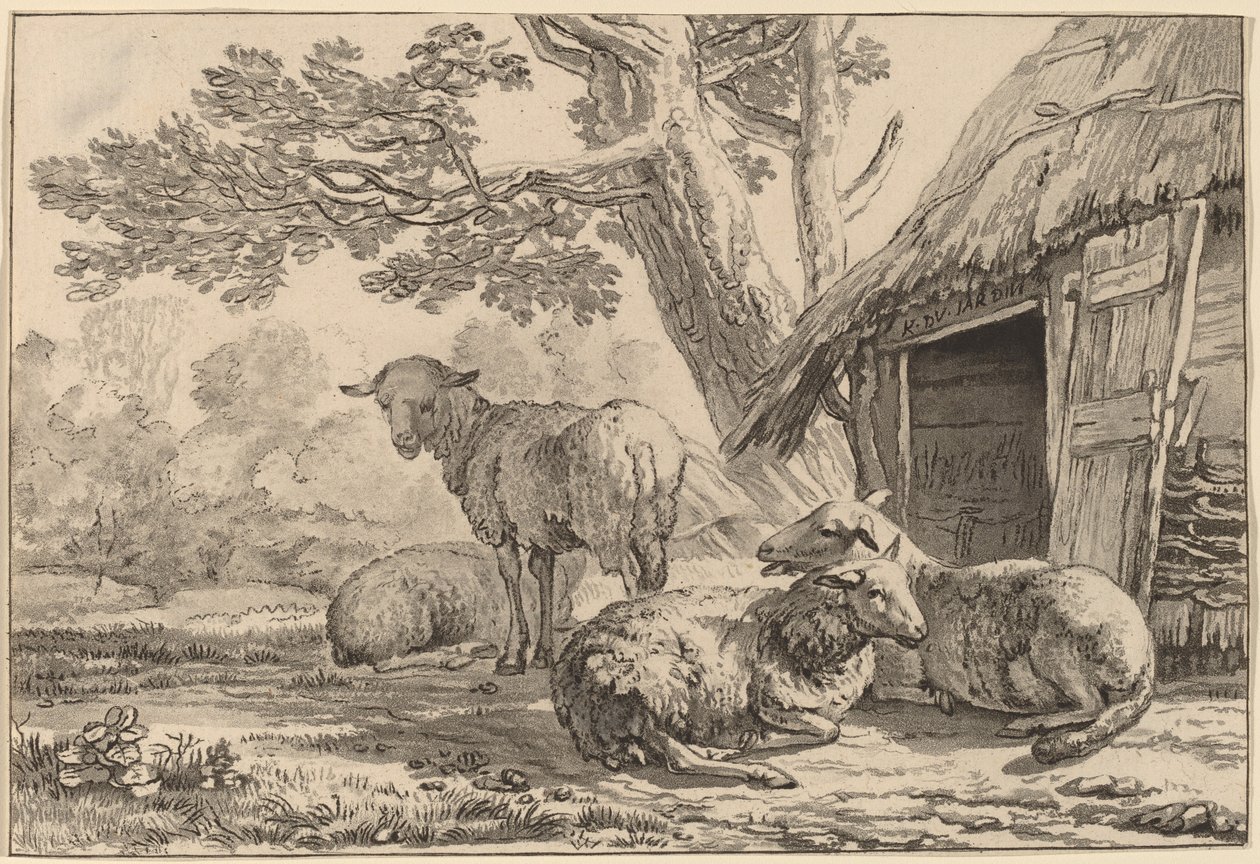 Bergerie, 1781, publié en 1787 - Cornelis Brouwer
