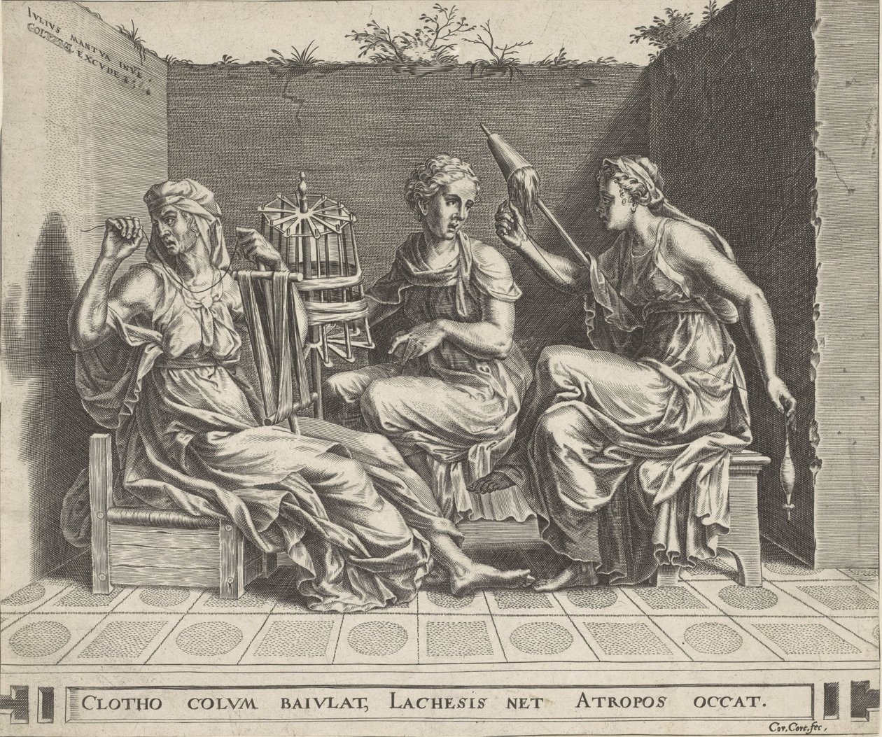 Les trois Parques - Cornelis Cort