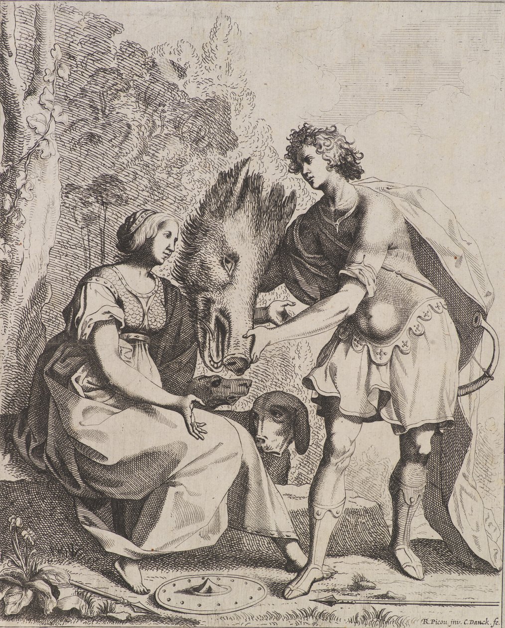 Méléagre et Atalante - Cornelis I Danckerts