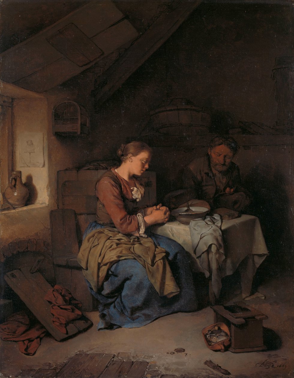 Dire la grâce - Cornelis Pietersz. Bega