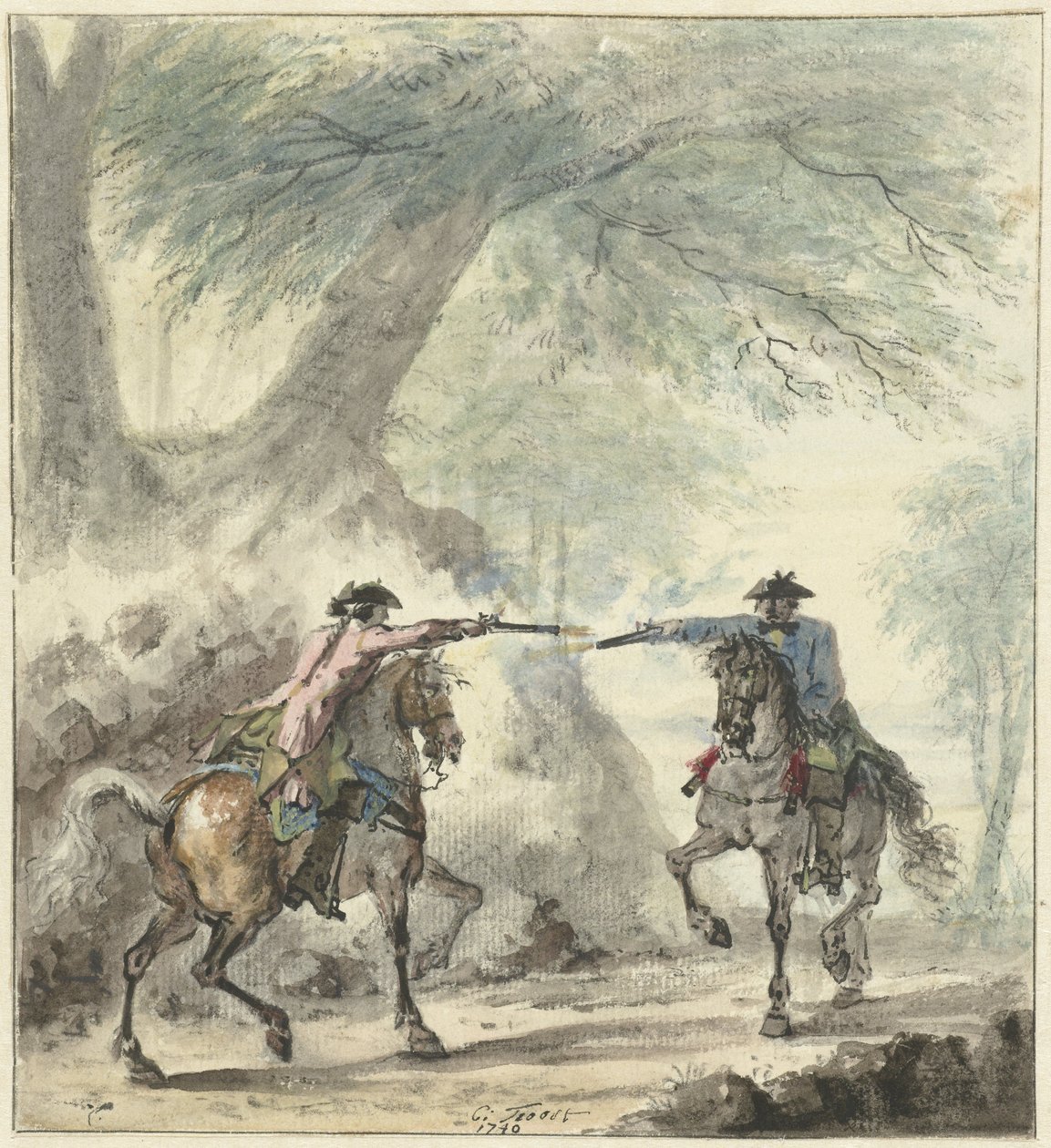 Duel, 1740 - Cornelis Troost