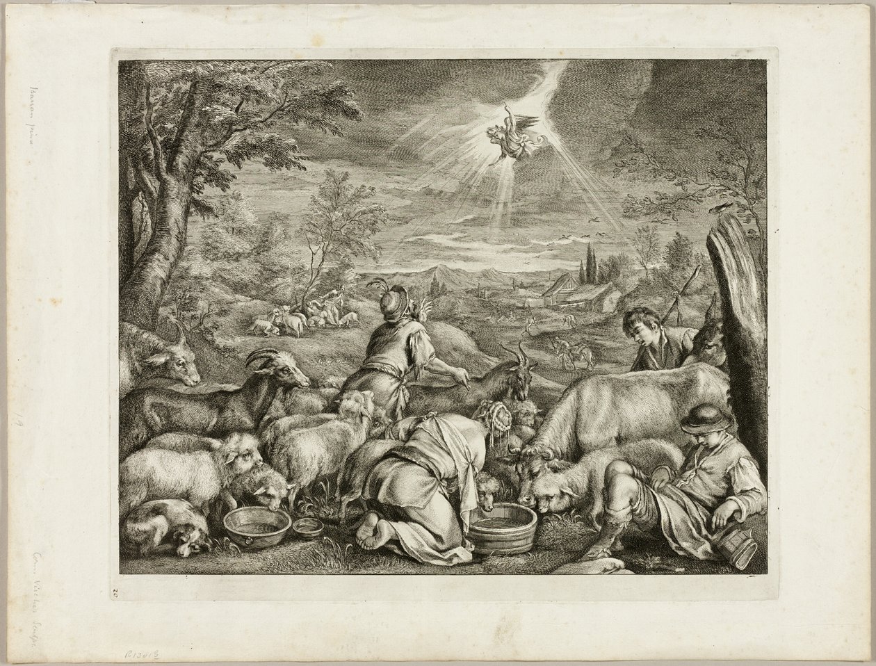 Ange hâtant Abraham - Cornelis Visscher