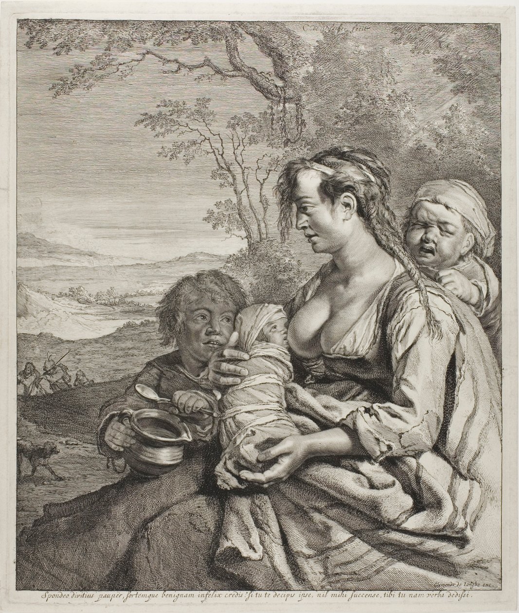 La femme bohème - Cornelis Visscher