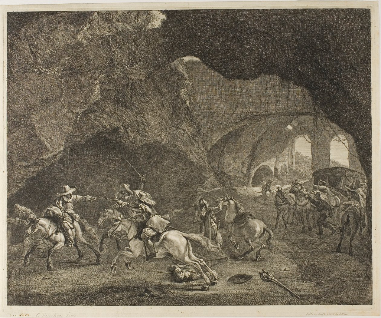Le tir au pistolet - Cornelis Visscher
