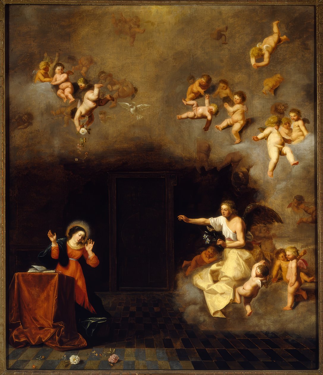 Annonciation à Marie - Cornelis van Poelenburgh