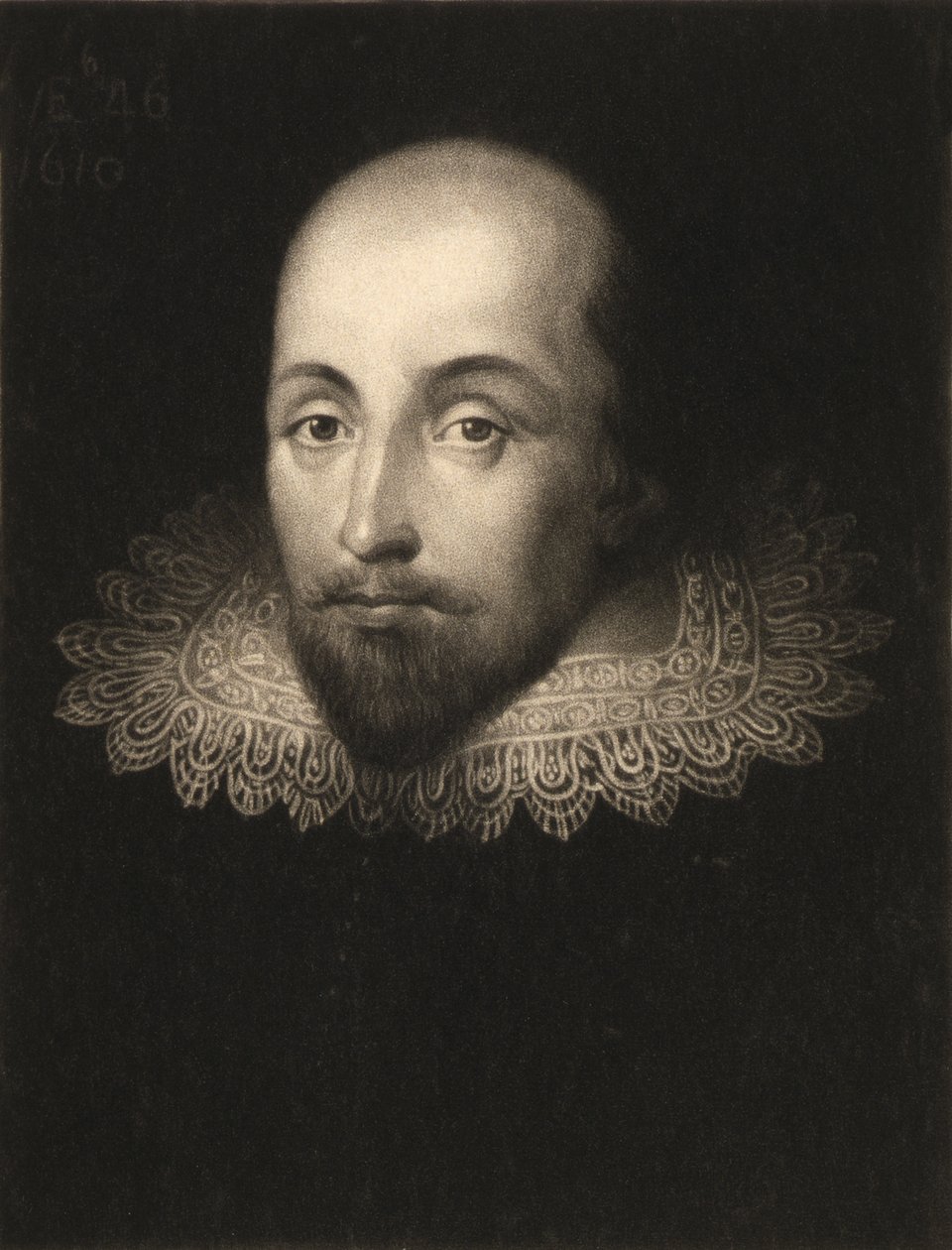 William Shakespeare (1564-1616), gravé par Charles Turner (1773-1857) - Cornelius Janssen van Ceulen