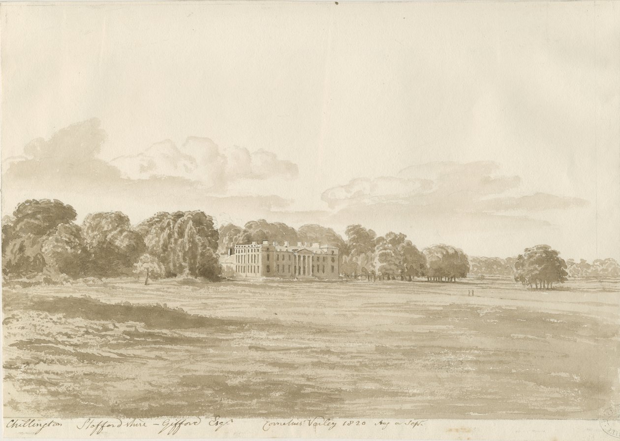 Chillington Hall - Cornelius Varley