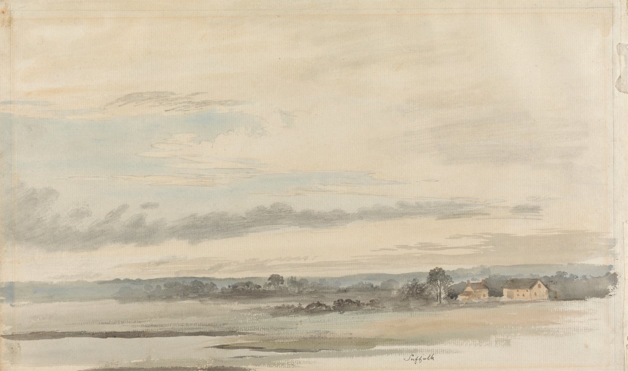 Vue dans le Suffolk - Cornelius Varley